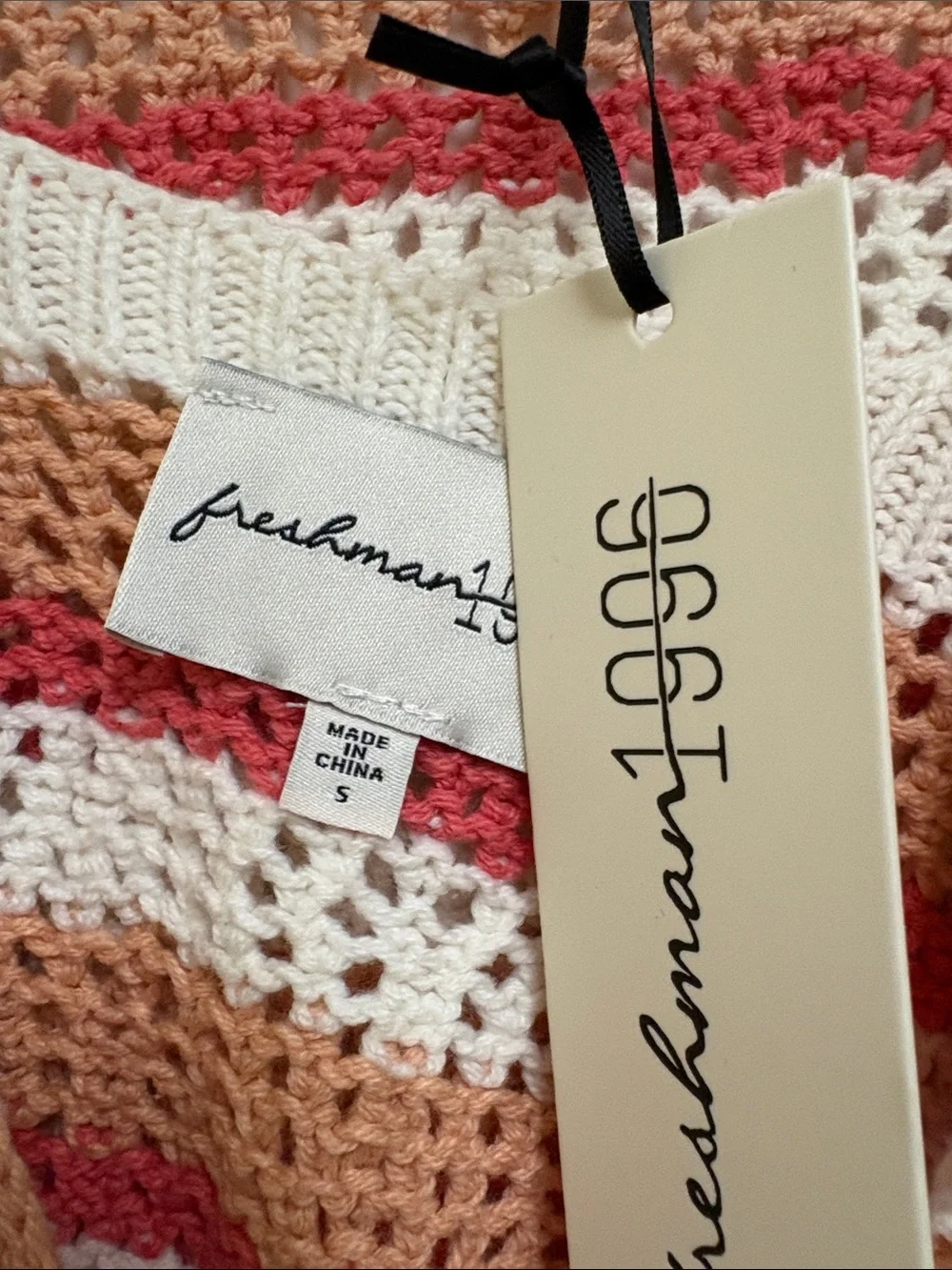 NWT Set Sleeveless Striped Knit Duster with Matching Knit Tank